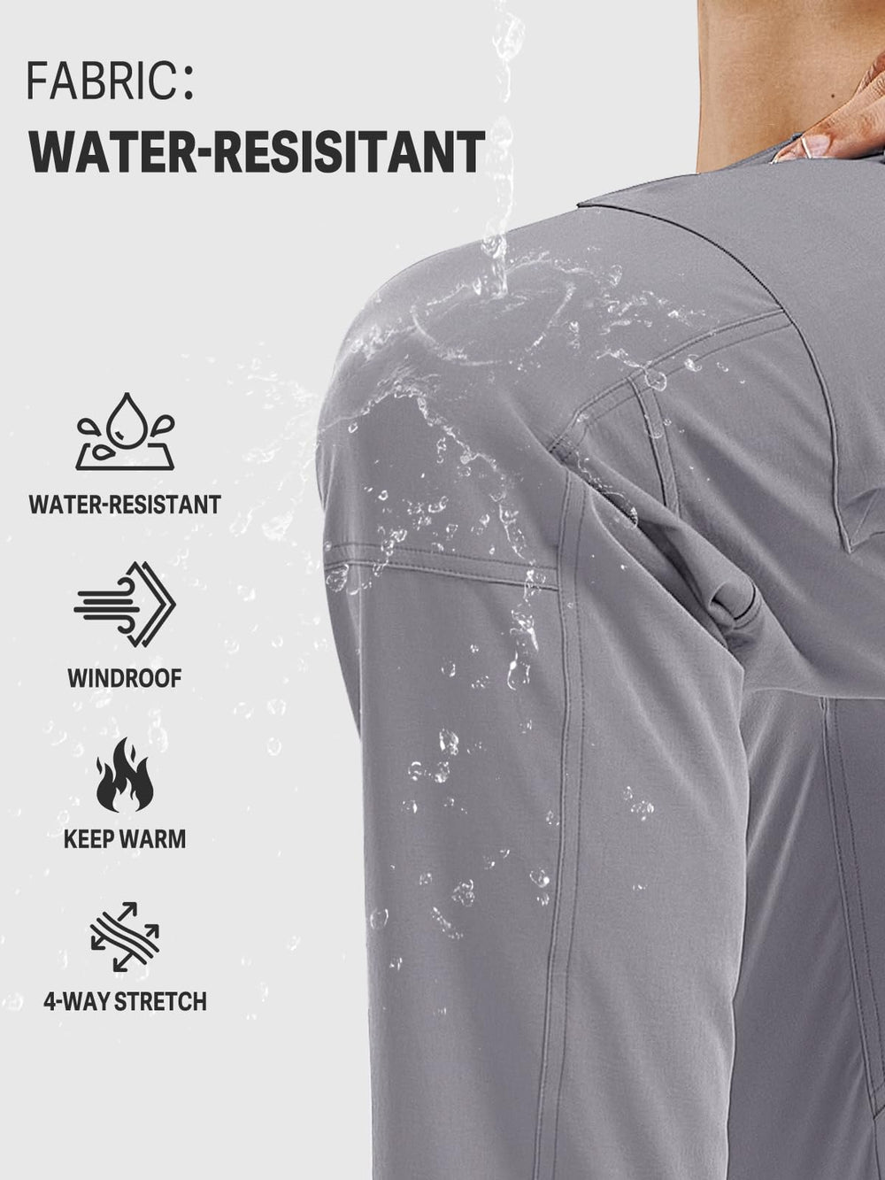 NORTHYARD men's cargo pants left thigh pockets for multitool access.
