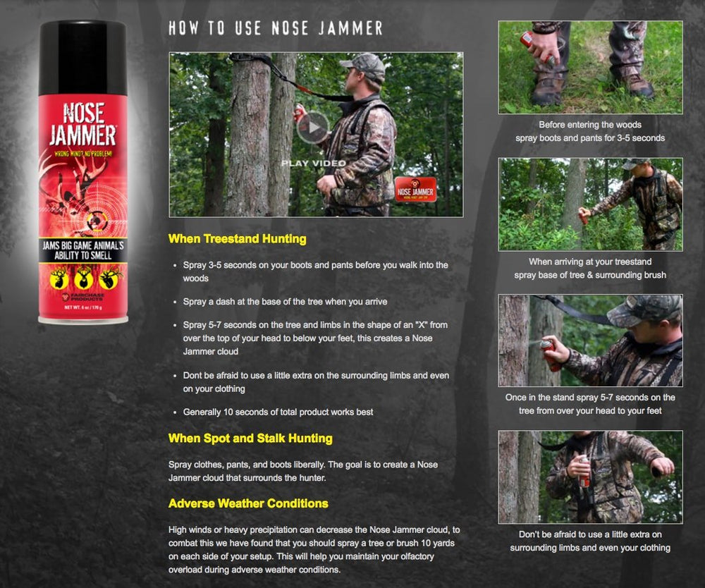 Nose Jammer Gear-N-Rear wipes provide quick field scent touch-ups.
