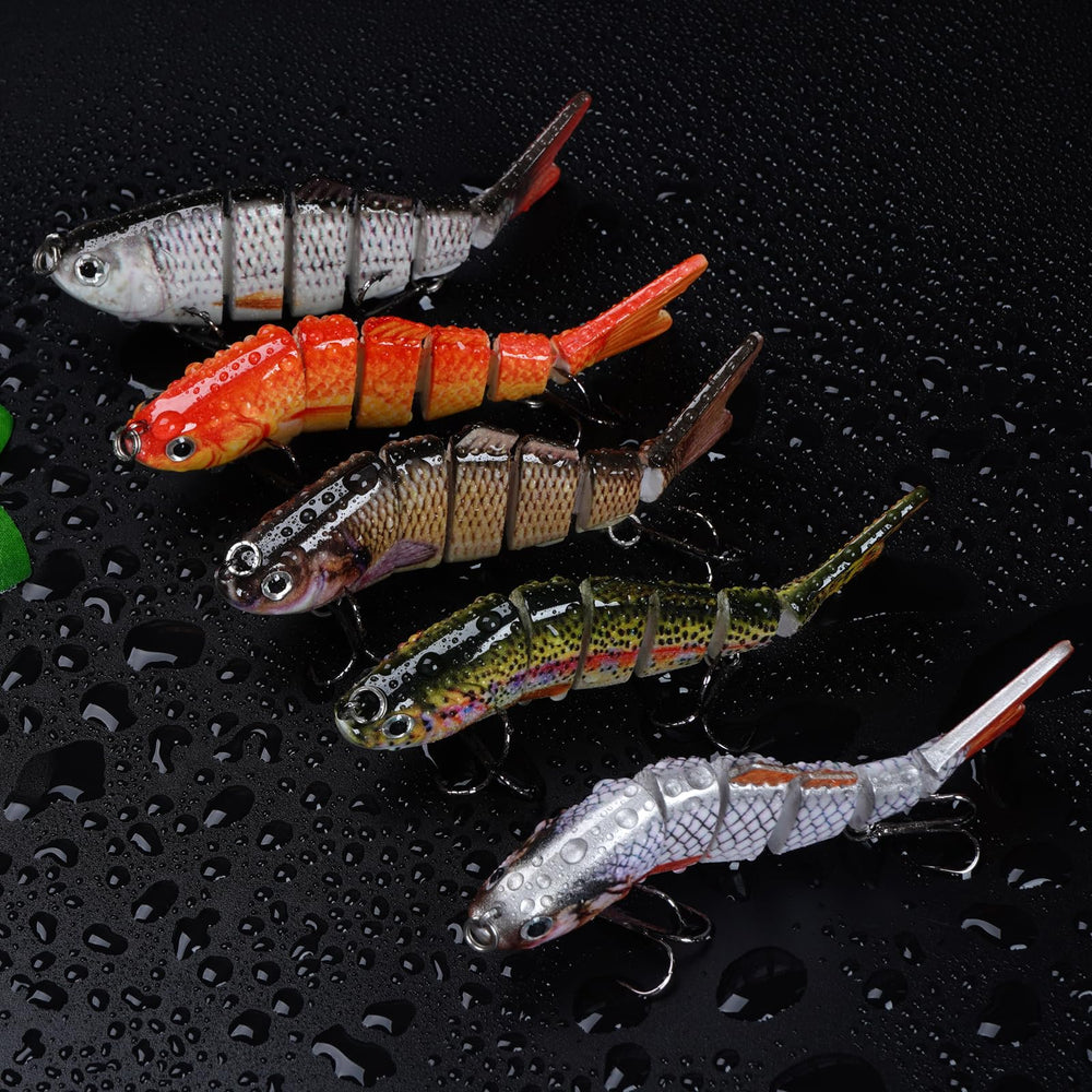 Ultra-sharp anti-rust treble hooks on Notakia swimbait