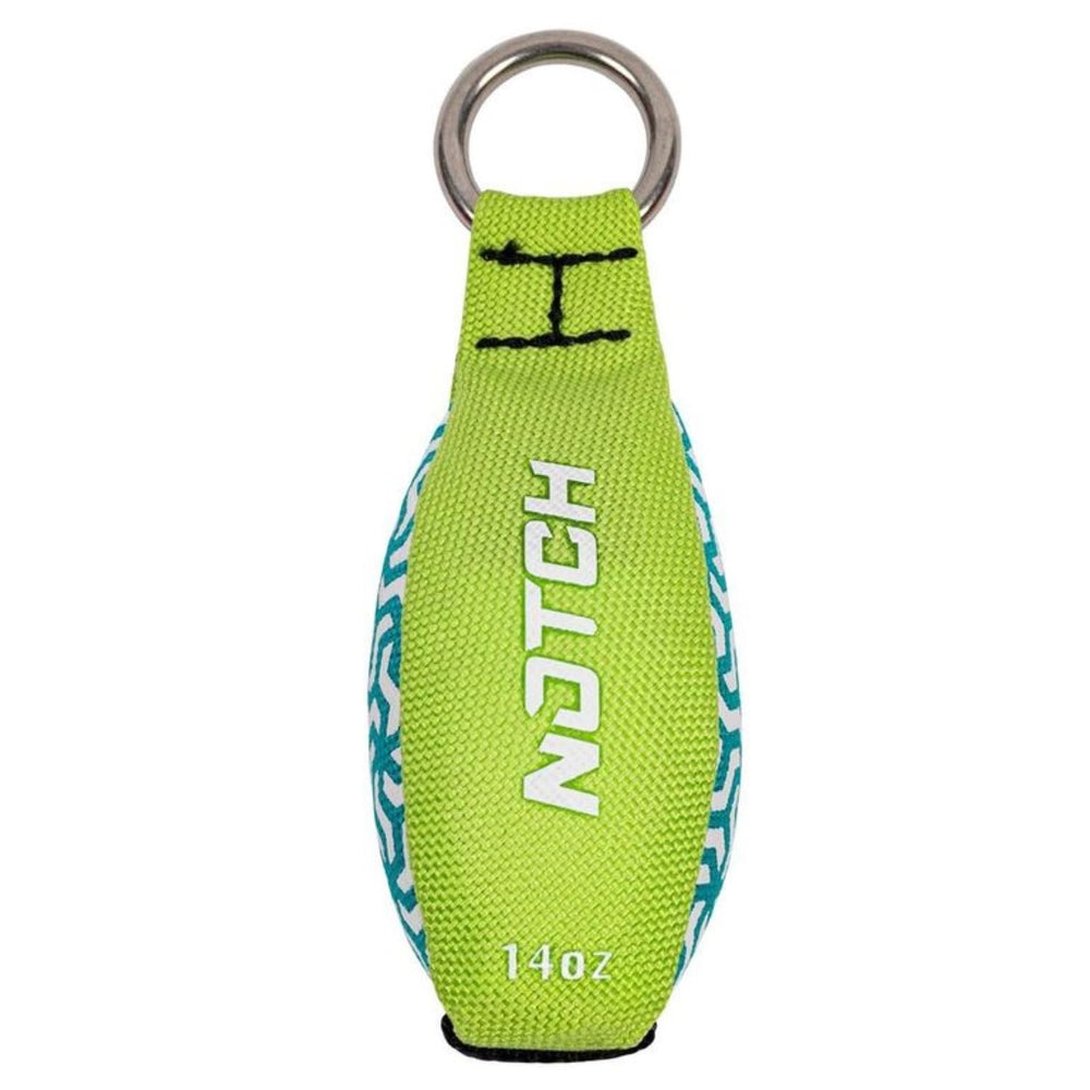 Notch 14 oz Zero Throw Weight in green, teal, and white for reliable casting