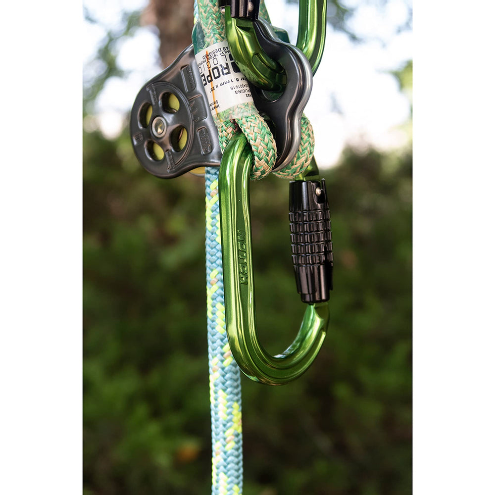 Notch Absolute Oval Carabiner gate opening 3/4 inch enables easy attachment