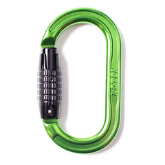 Notch Absolute Oval Aluminum Carabiner with knurled gate for secure quick connections
