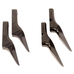 Notch Climbers long gaffs close-up; included hardware for easy replacement.