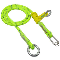 Notch friction saver Buckingham carabiner for quick attachment and setup