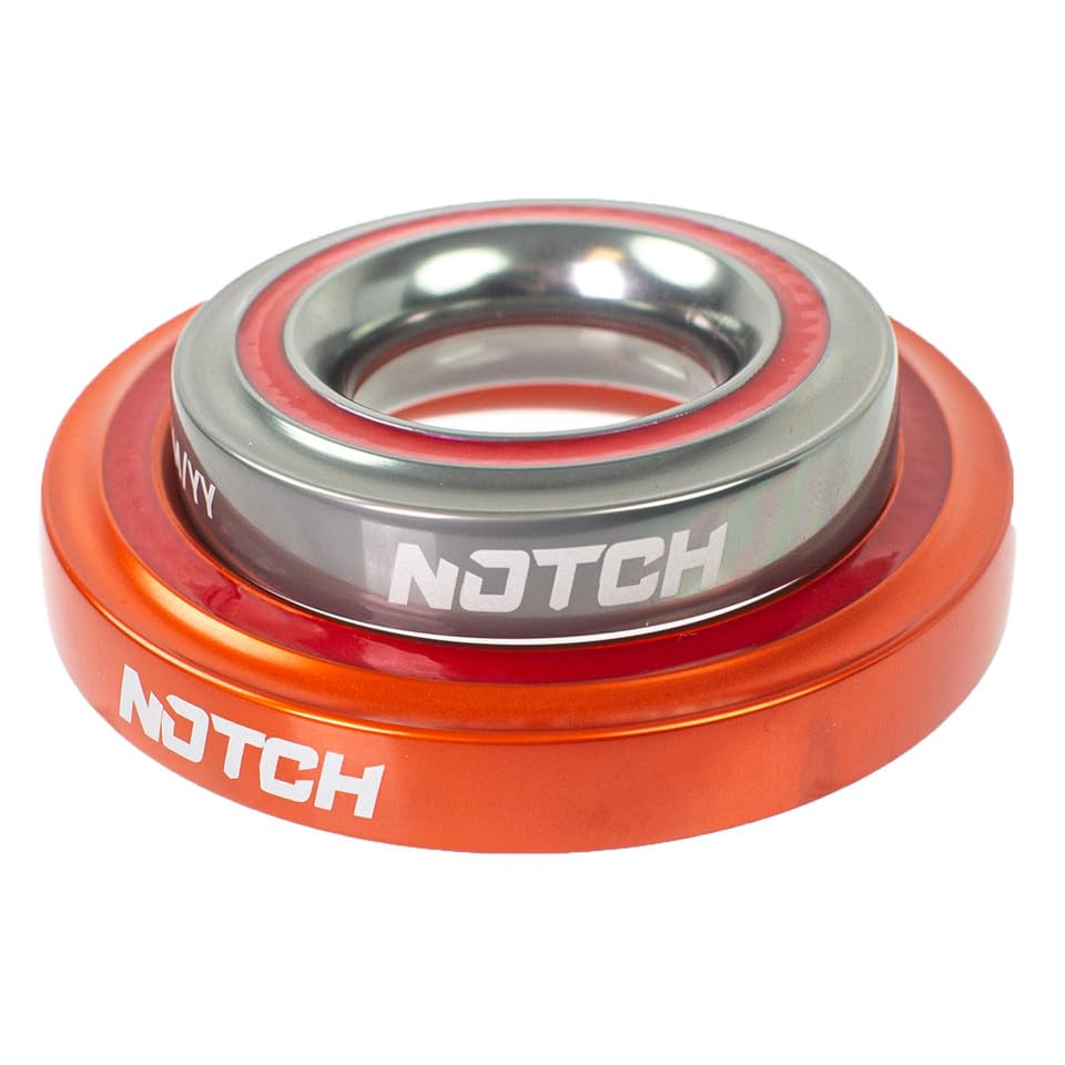 Notch friction saver with color-coded ends for easy retrieval after climb