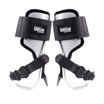 Notch Gecko 2.0 climbers with durable metallic finish.