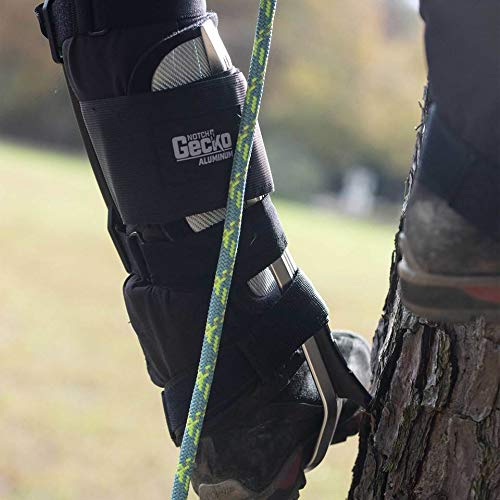 Notch Gecko Aluminum 2.0 climbers with sharpened edge for easy maintenance.