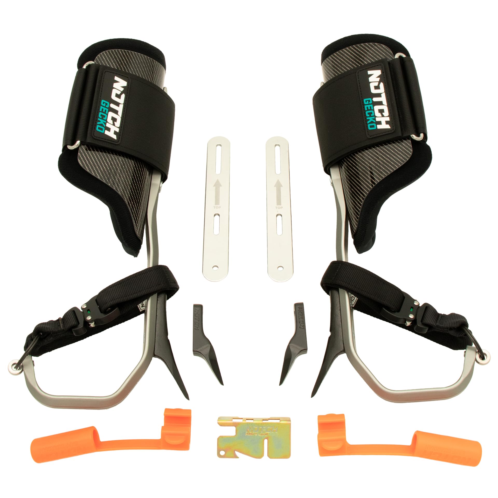 Notch Gecko quick-connect straps enable a snug fit and fast setup