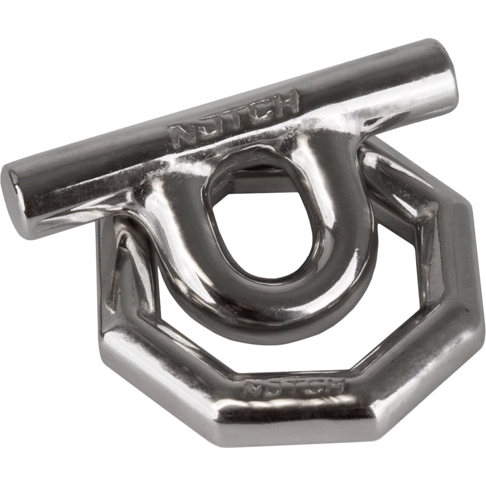Notch Rapid Rig octagonal ring demonstrates a fast connection for rigging setups.