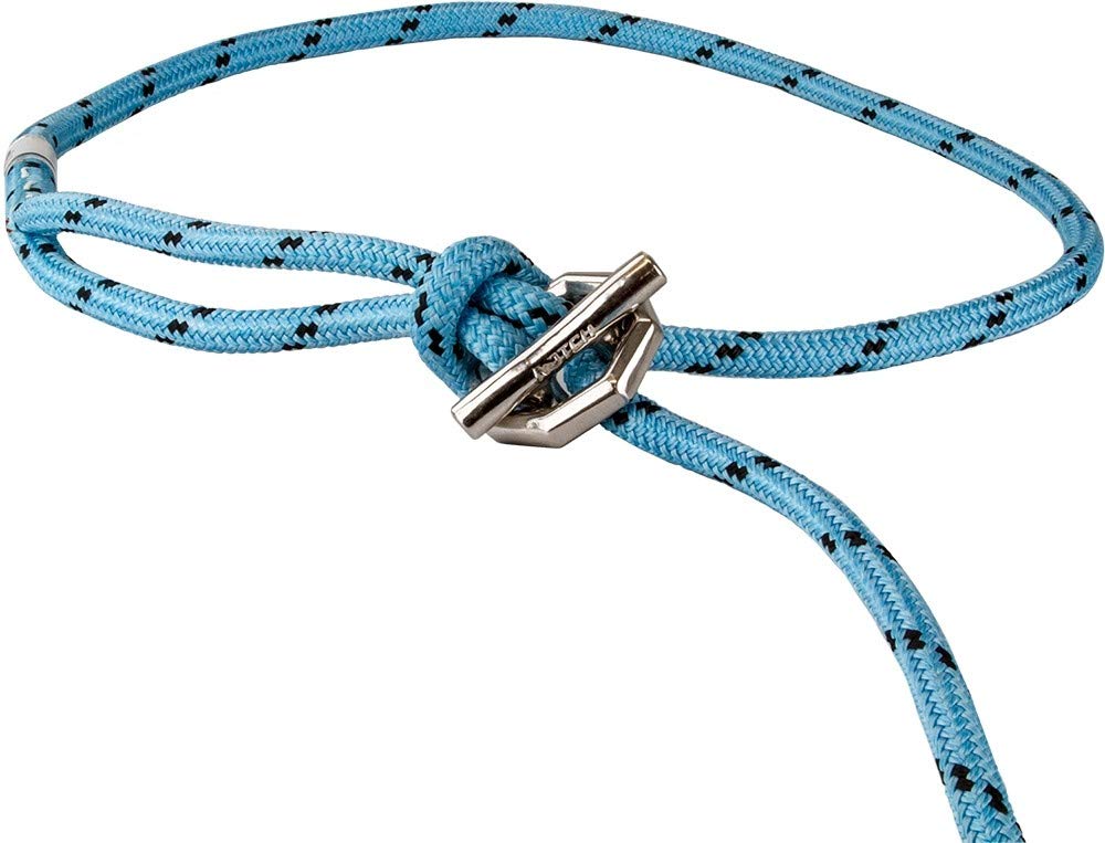 Notch Rapid Rig spliced termination attachment highlights secure rope connection point.