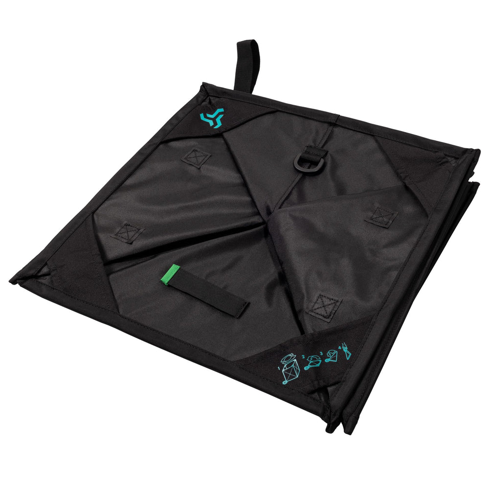 Notch Throwline Pro Folding Cube Black folded flat saves space for travel