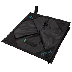 Notch Throwline Pro Folding Cube Black folded flat saves space for travel