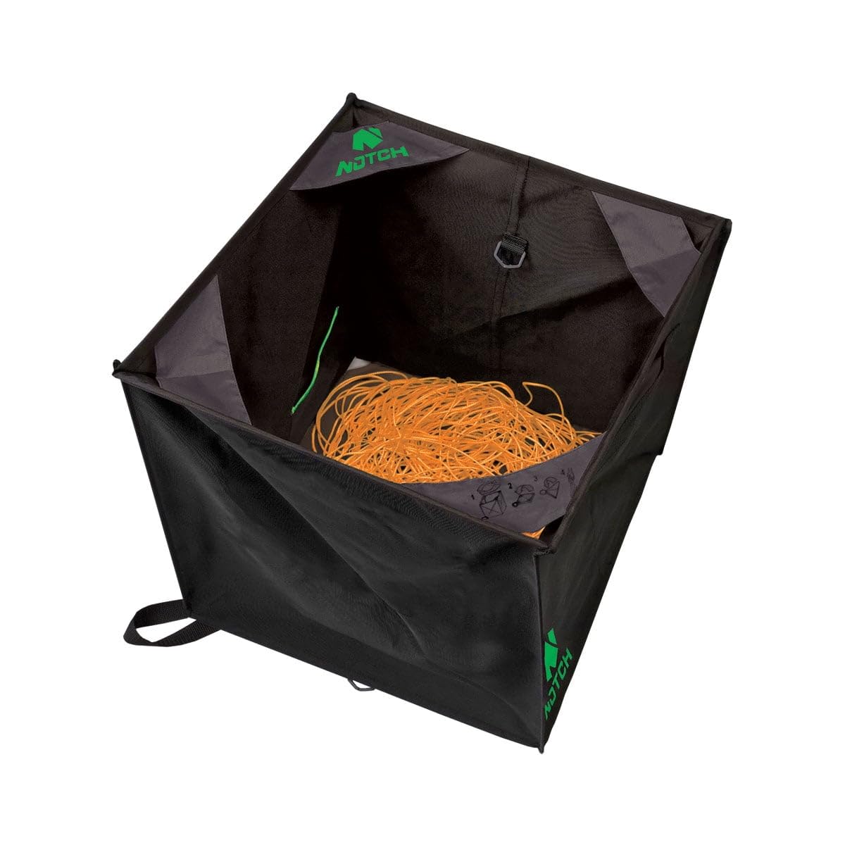 Notch Throwline Pro Folding Cube Black size and portability for field sessions
