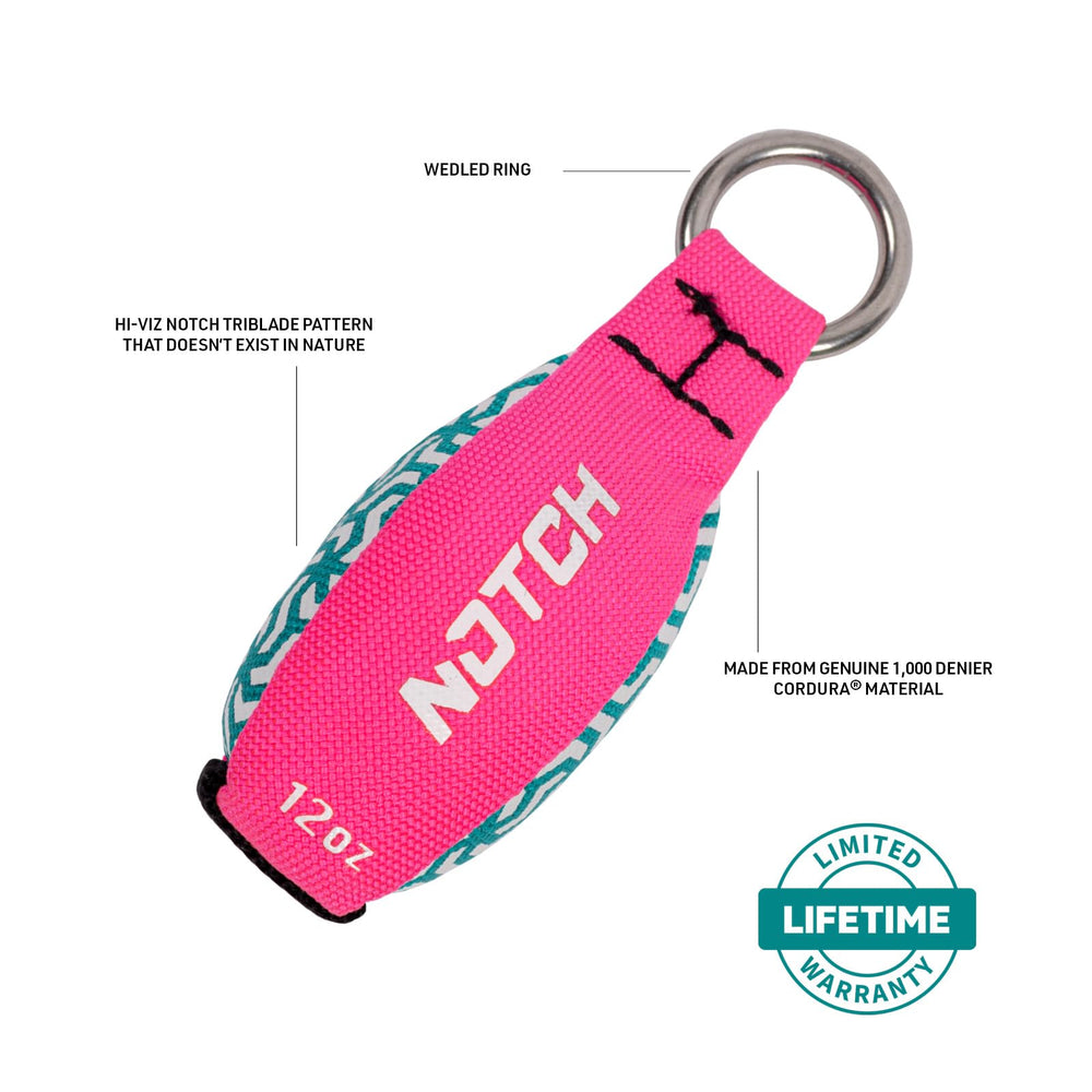 Notch Zero Throw Weight 12 oz with color coding for quick ID.
