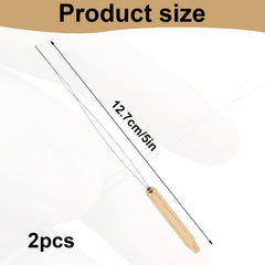 Two piece bobbin threader tools in pack