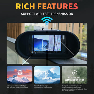 NovaLens with altitude and compass sensors for outdoor navigation
