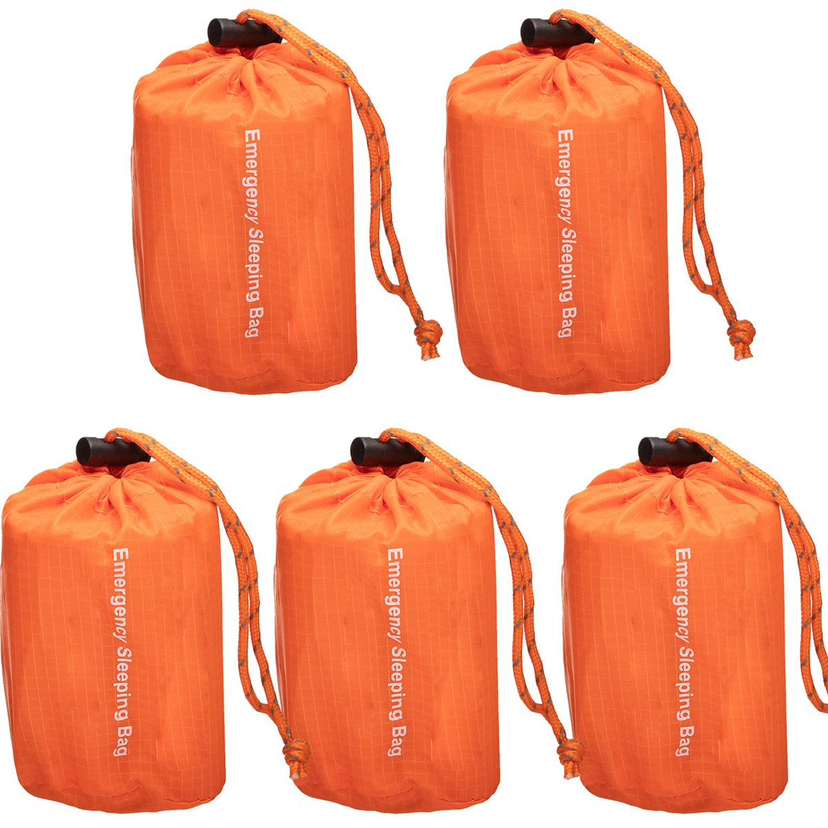 NovaMedic emergency sleeping bag folded in compact pouch for easy portability.