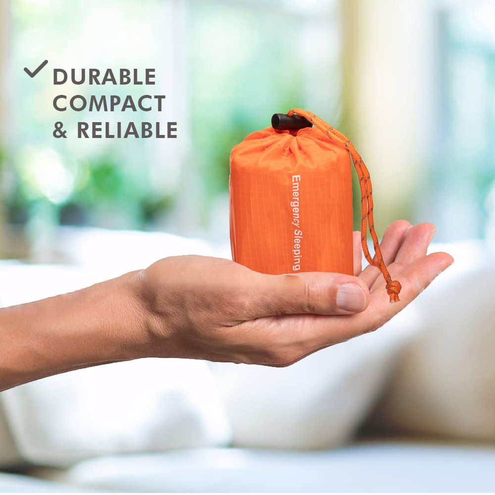 NovaMedic emergency sleeping bag 84x36 offers full-body coverage.
