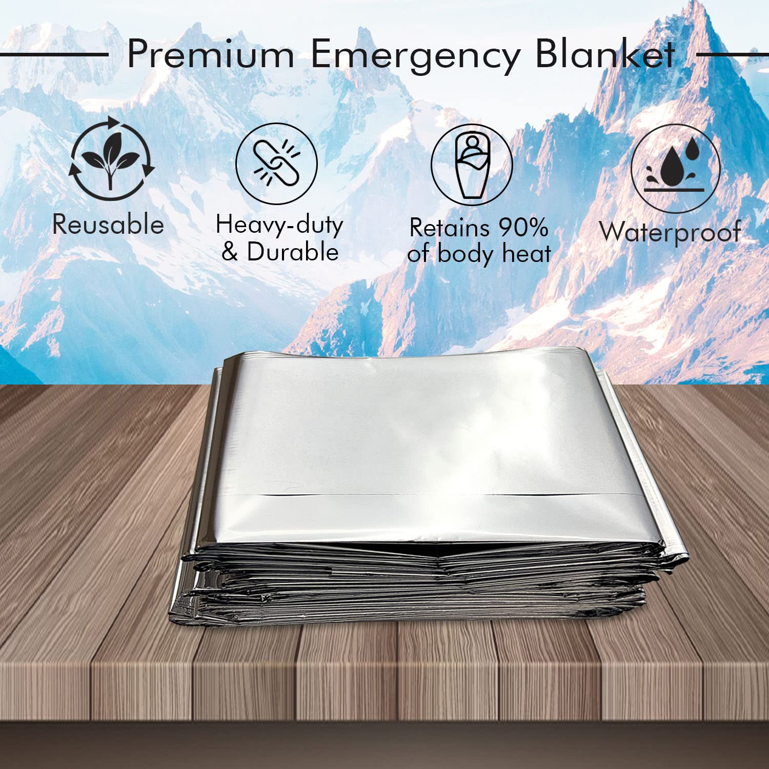 NOVAMEDIC lightweight compact blanket fits backpacks without adding bulk.