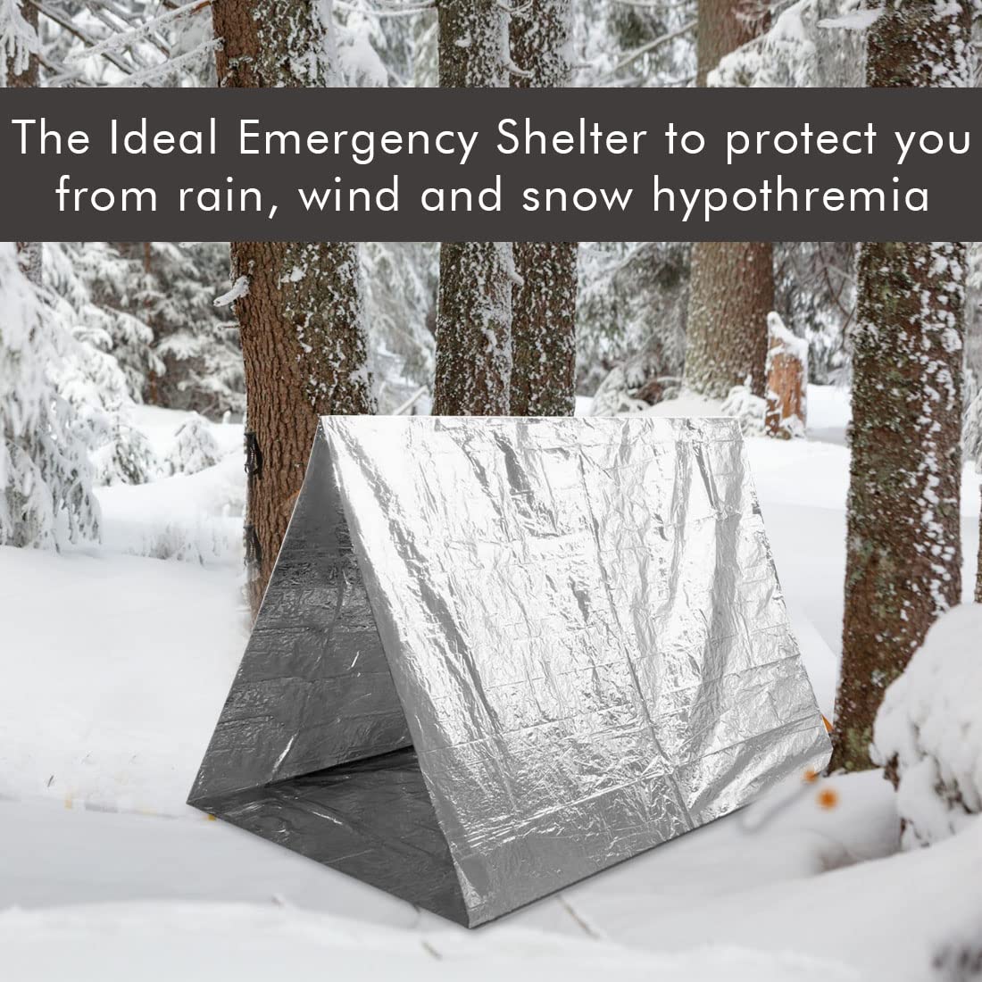 NOVAMEDIC emergency blanket ideal for camping, hiking, festivals, and travel safety.