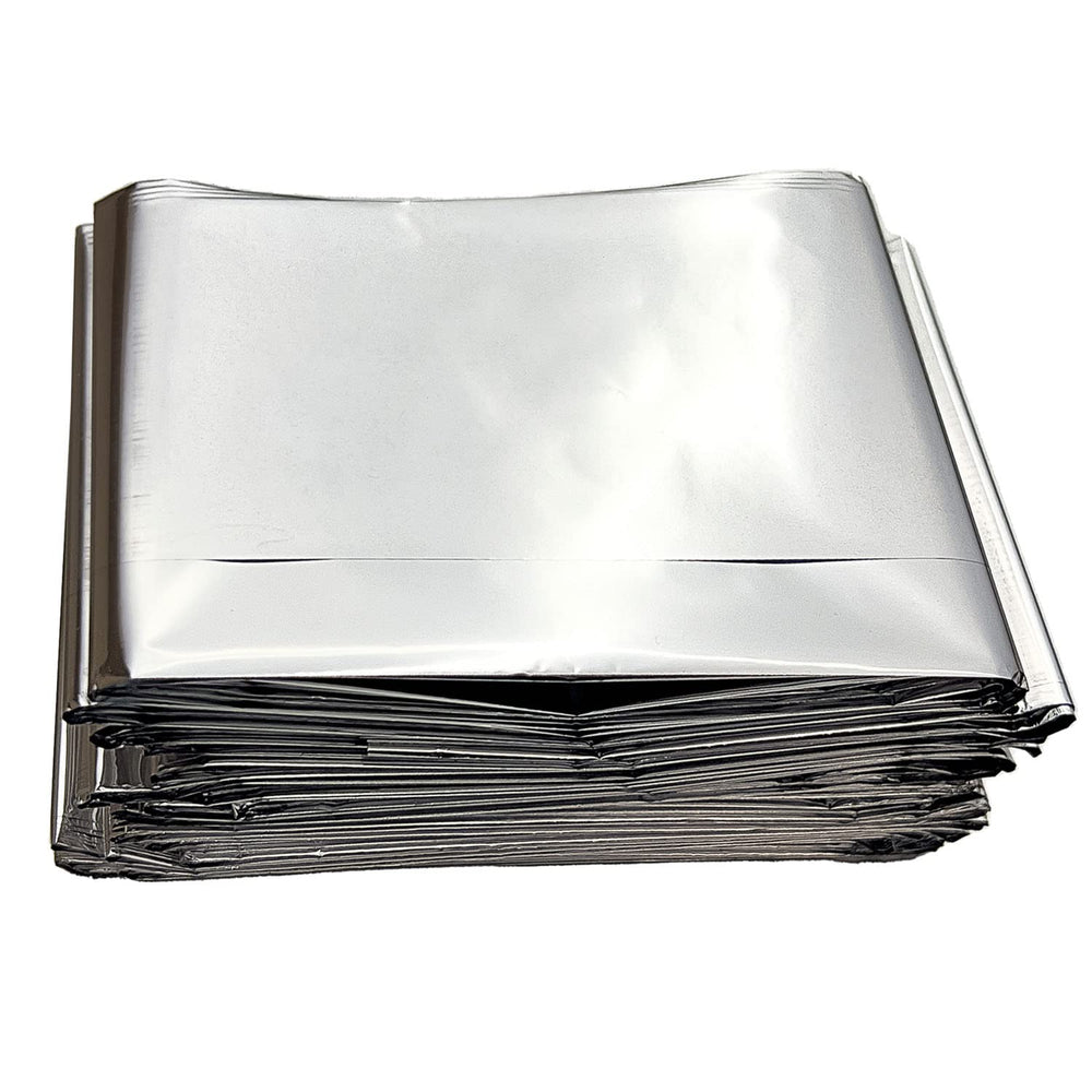 NOVAMEDIC silver-toned blanket reflects heat while remaining compact and versatile.