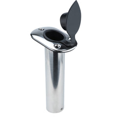 Flush mount rod holder components: liner, gasket, and rubber cap