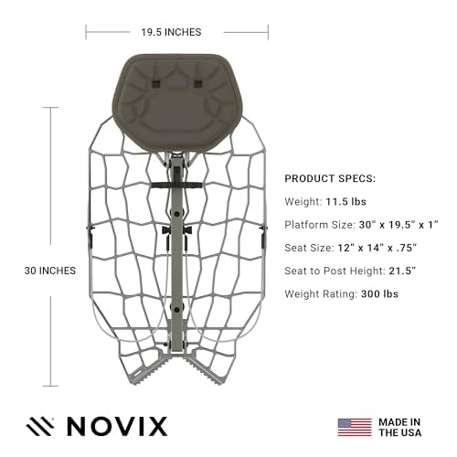 NOVIX Echo adjustable seat angle for uneven trees