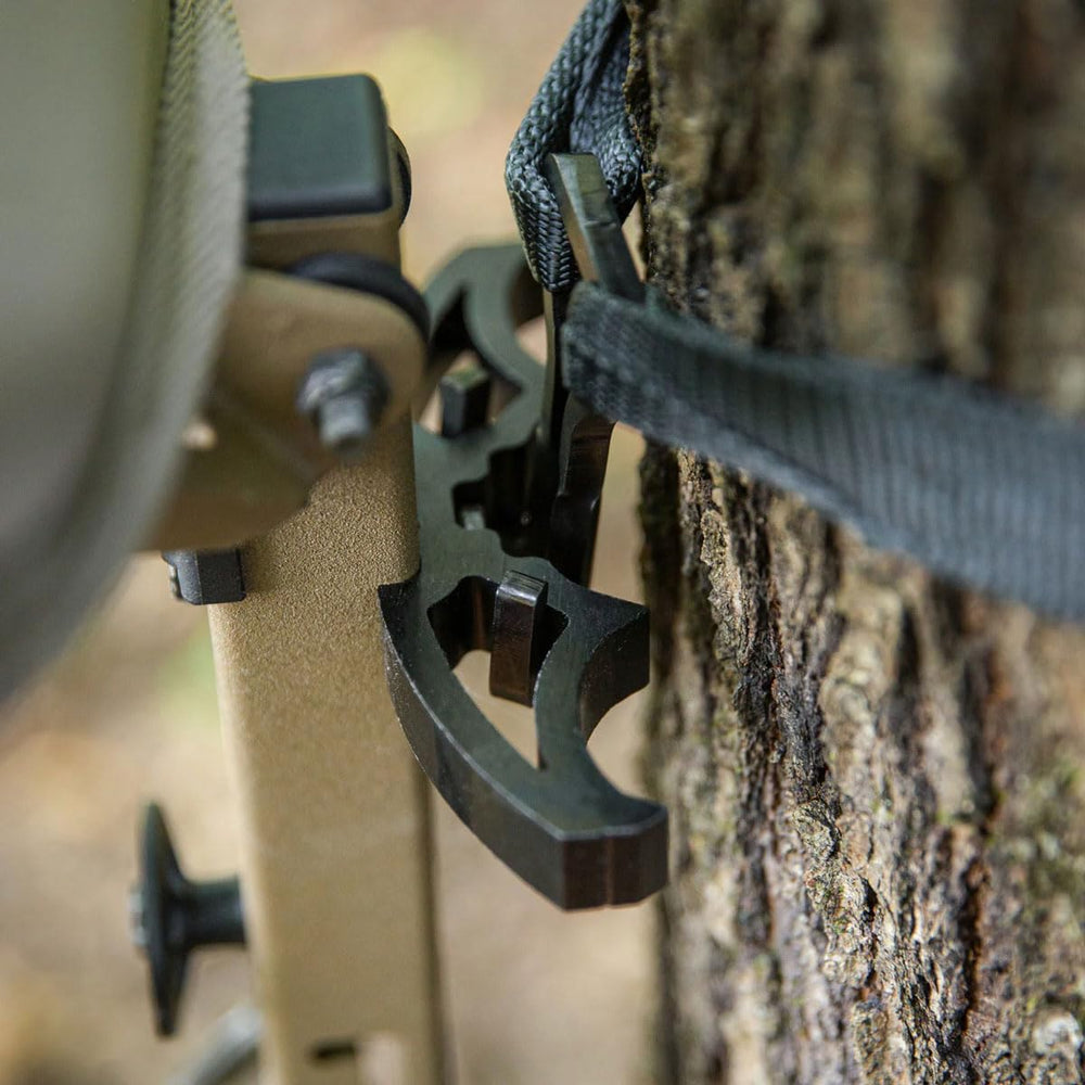NOVIX E-Z Hang Hook V2 with offset bracket compatibility for versatile stand fitting.