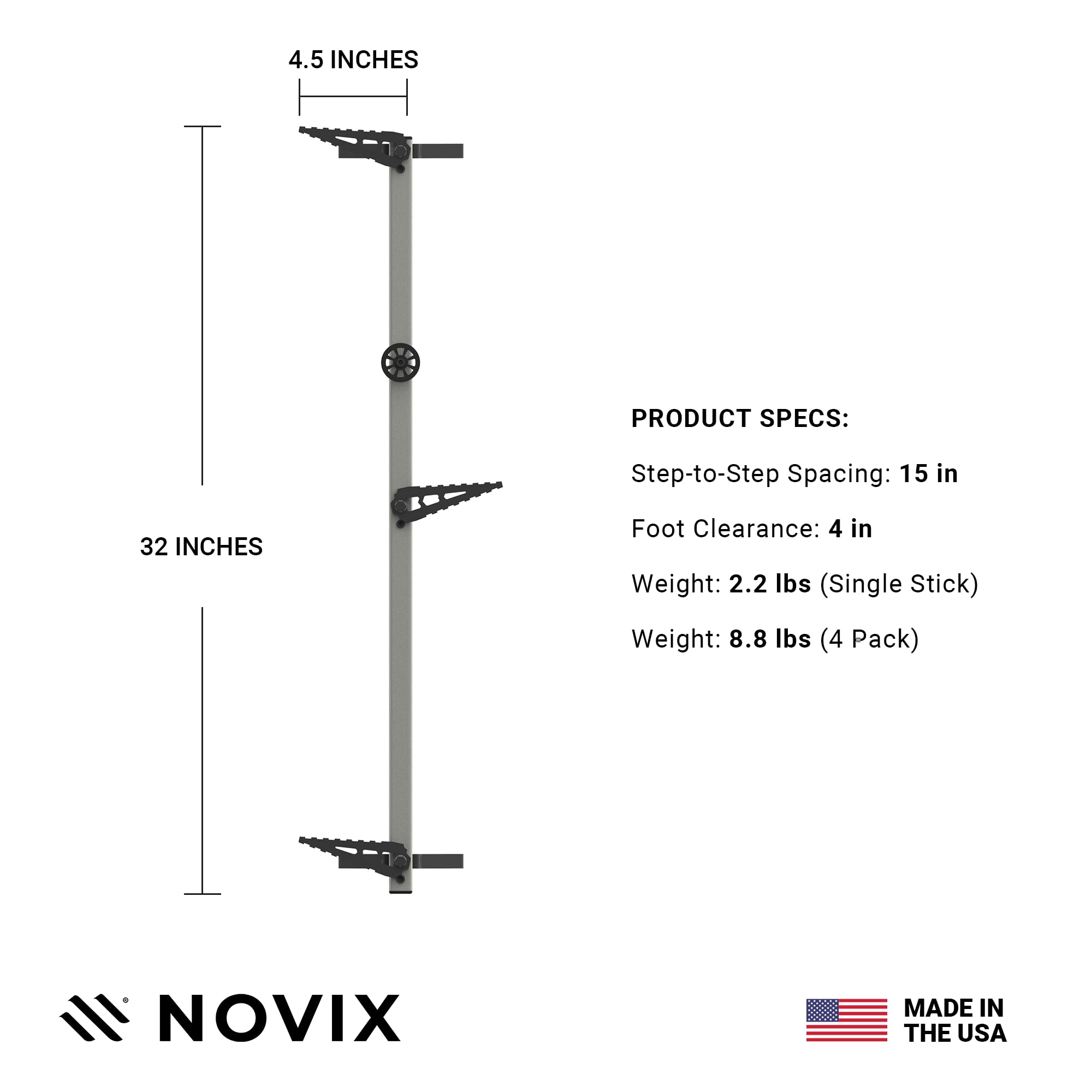 NOVIX VersaStraps secure the setup with reliable restraint