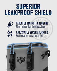 Novoto zipperless-magnetic-lid cooler in action for quick access outdoors