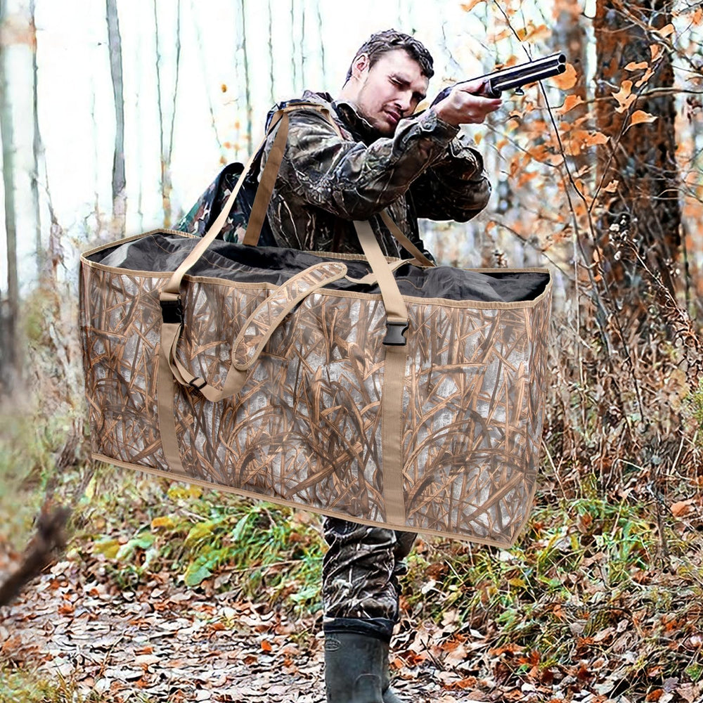 Nowaca decoy bag folded for compact storage and easy packing.