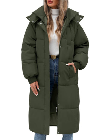 NRZD women's winter jacket knee-length front view highlighting warmth for frosty commutes