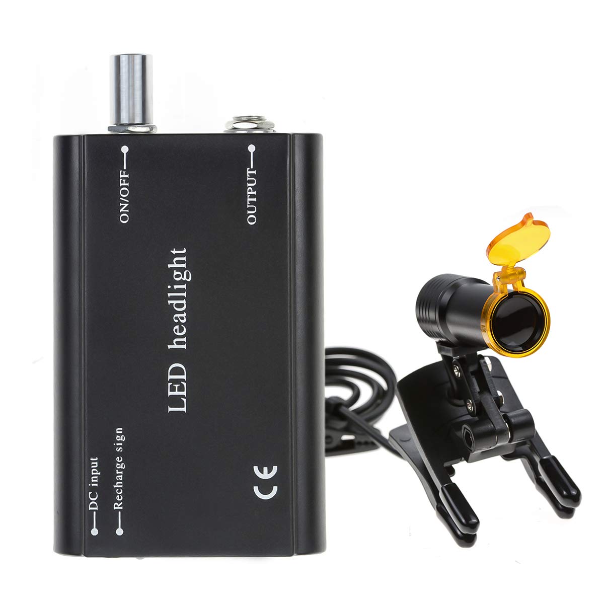 NSKI 5W lamp plastic clip shows battery inside for extended use