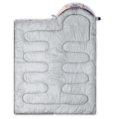 Nttopship sea turtle sleeping bag zipper detail emphasizes snag-free double zipper for adjustable ventilation.