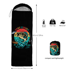 Nttopship sleeping bag 3d-print-design fabric offers durability and robust stitching.