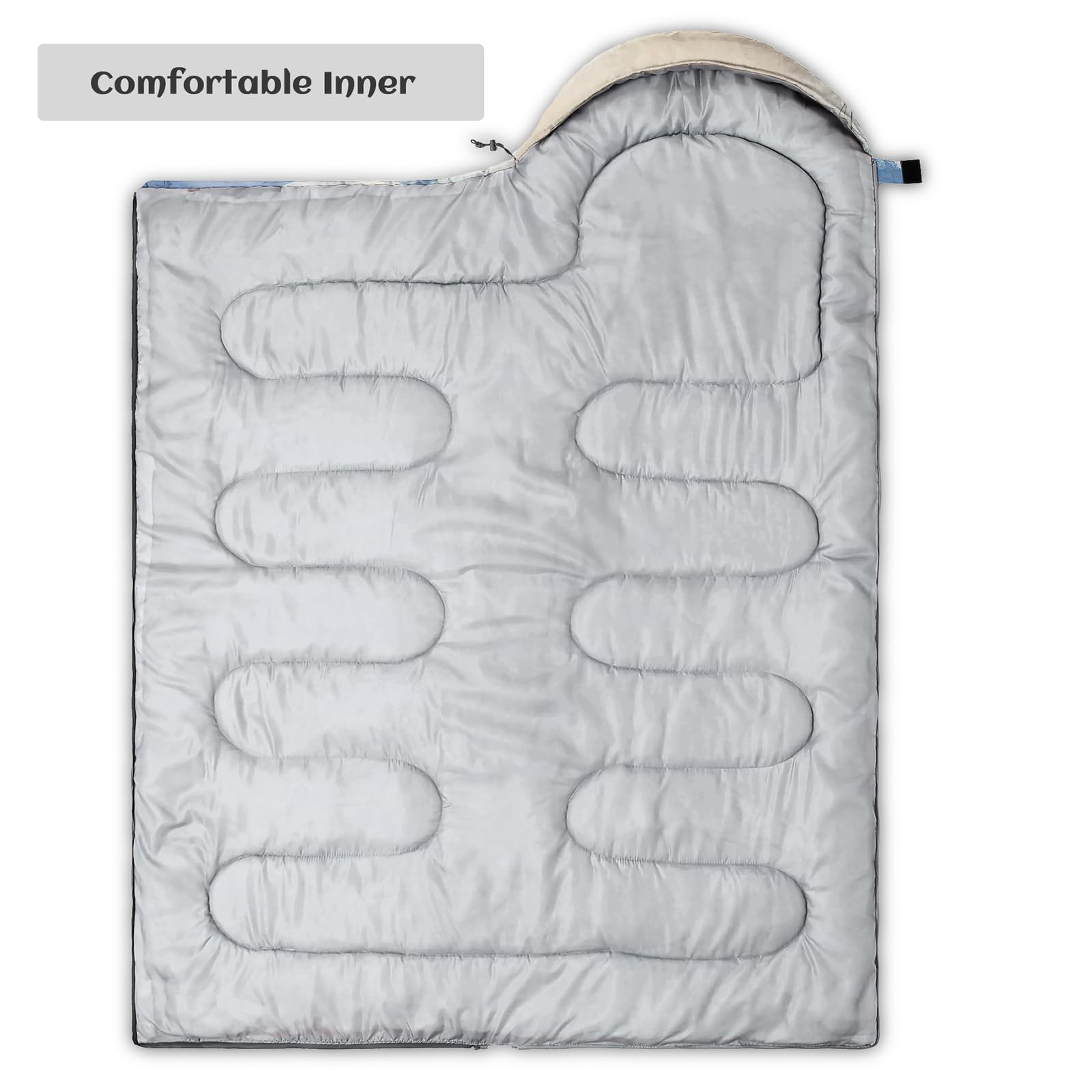 Nttopship sleeping bag 3d printing inspired shell pattern highlights insulation