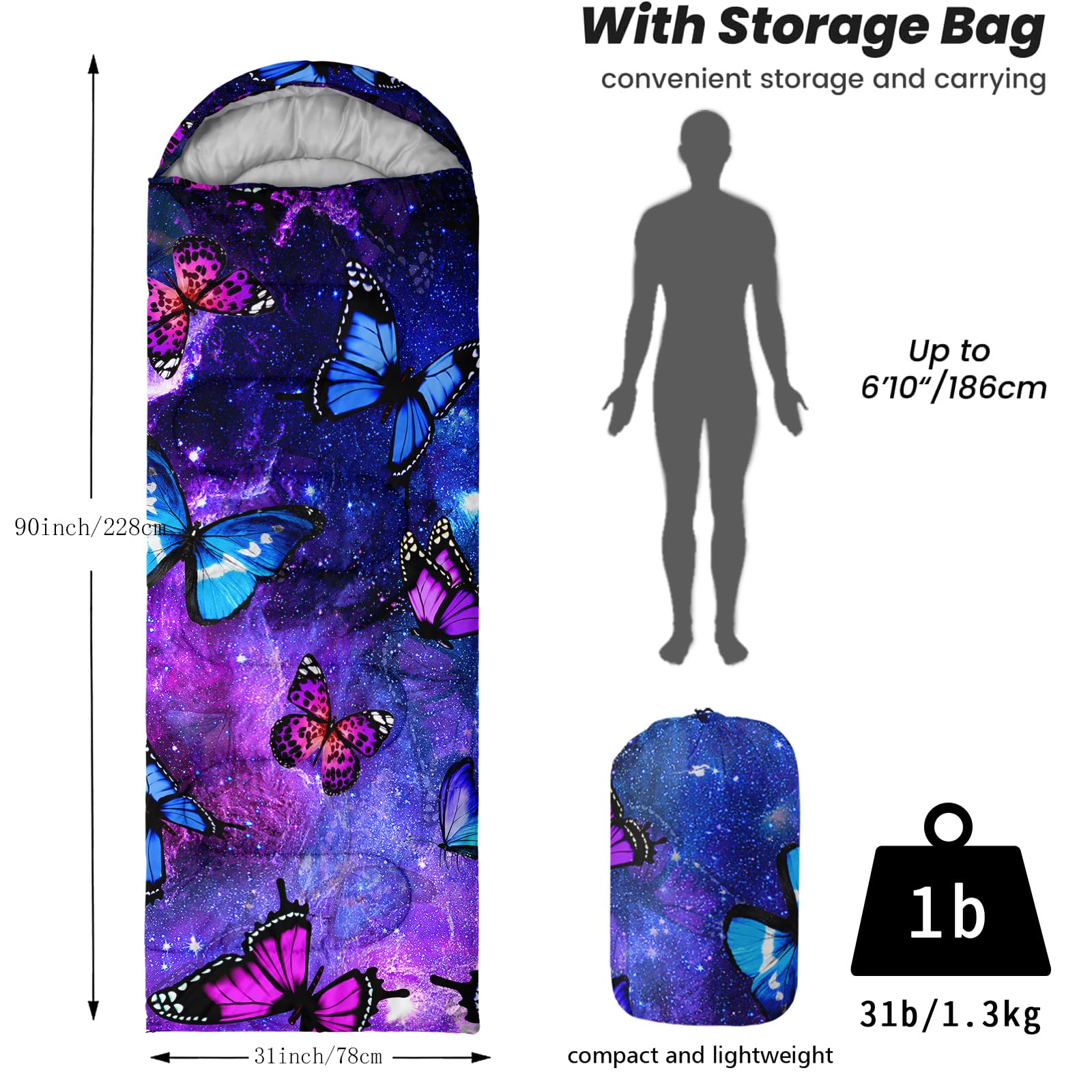 Ntttopship all-seasons sleeping bag open ready for use in a tent.
