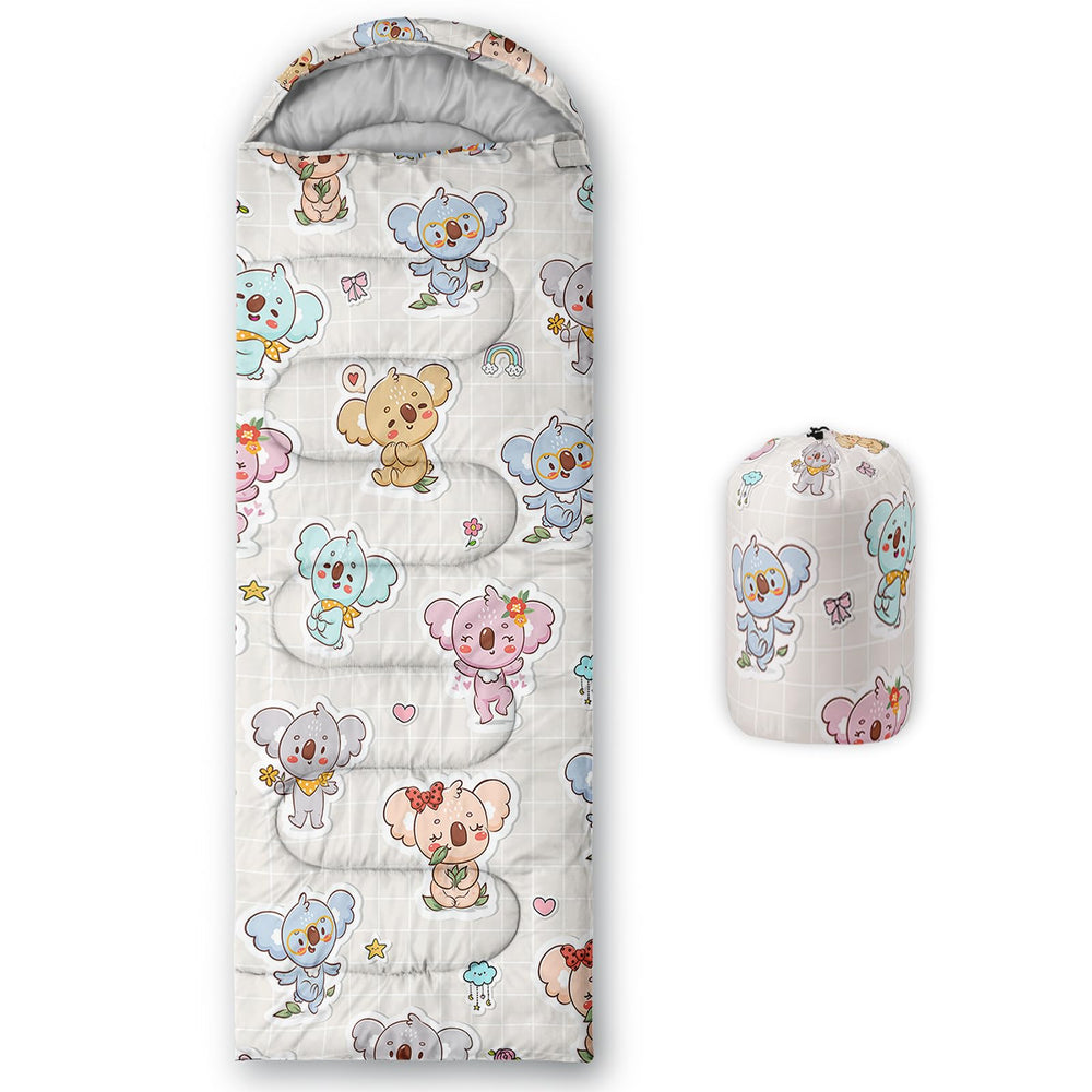 Nttopship sleeping bag cartoon-koala outer-shell for all-season warmth and protection.