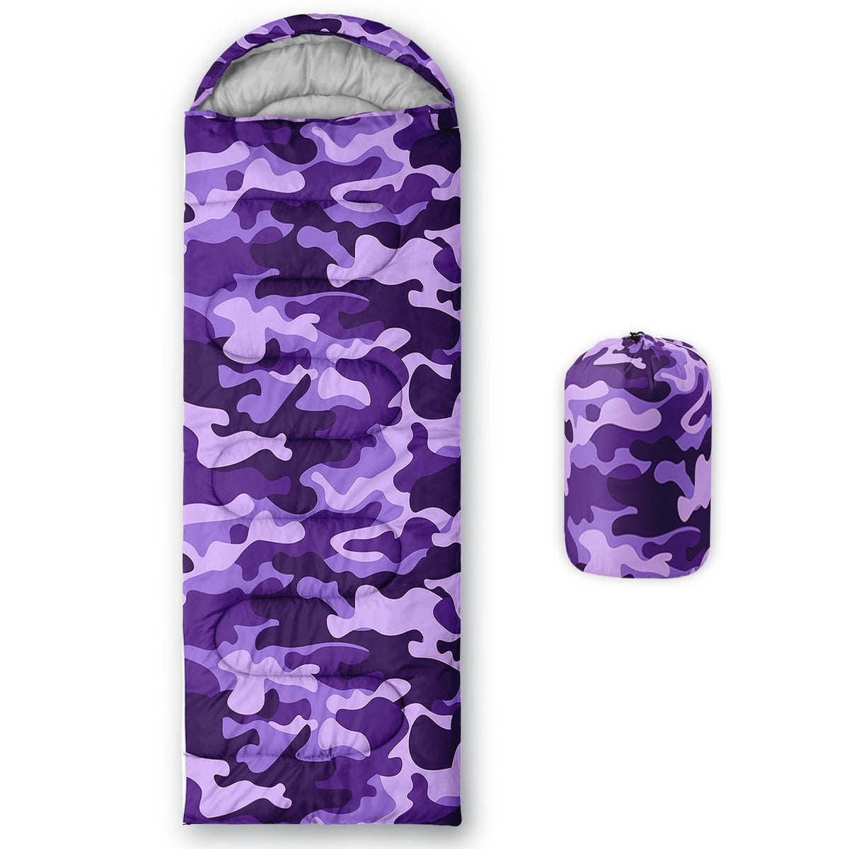 Nttopship sleeping bag close-up shows premium insulation for cozy outdoor nights.