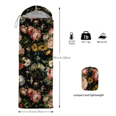 Nttopship sleeping bag with compact compression bag for easy packing and transport.