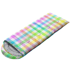 Nttopship sleeping bag double-sided zipper open for venting warmth on chilly evenings.