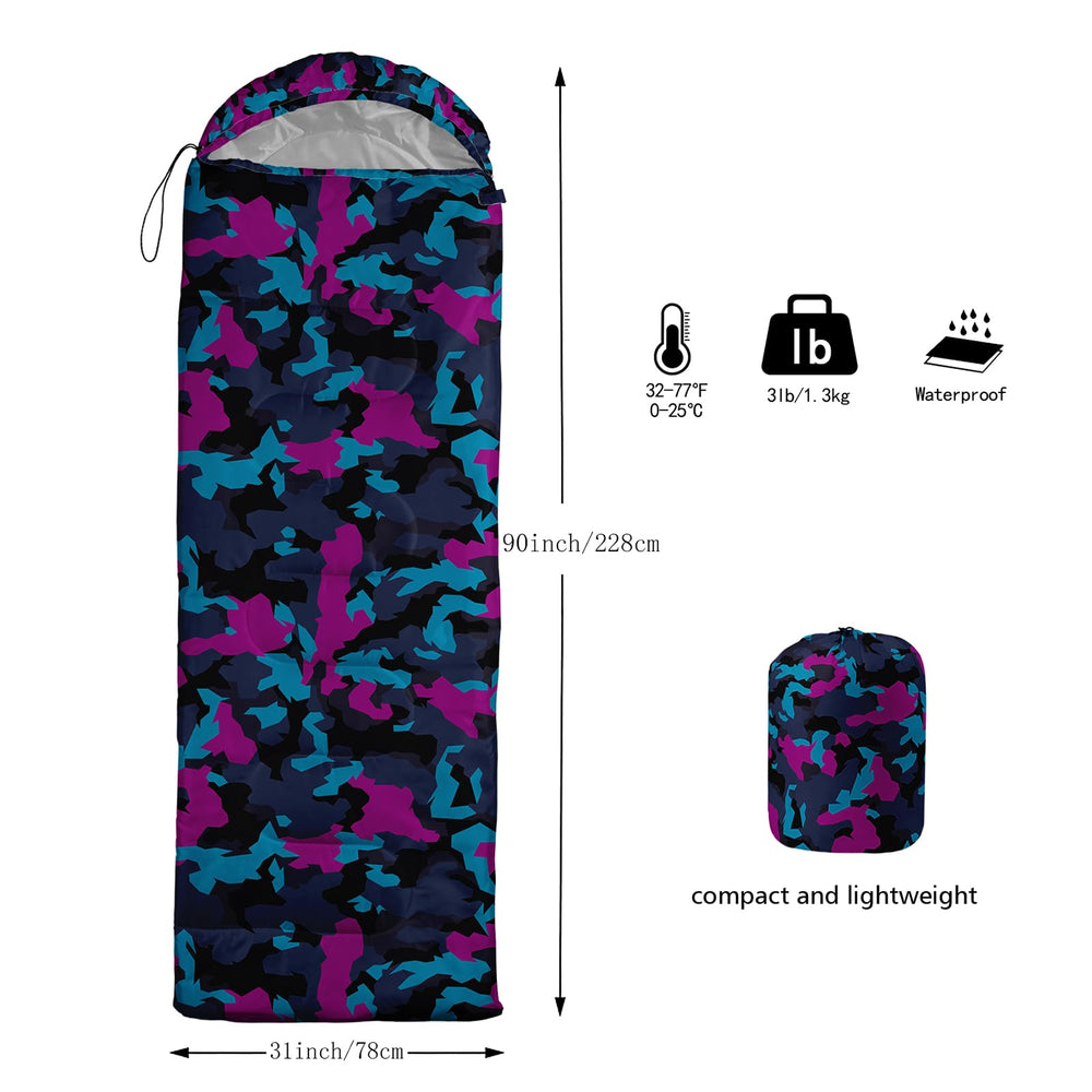 Nttopship sleeping bag fabric close-up shows breathable, durable material.