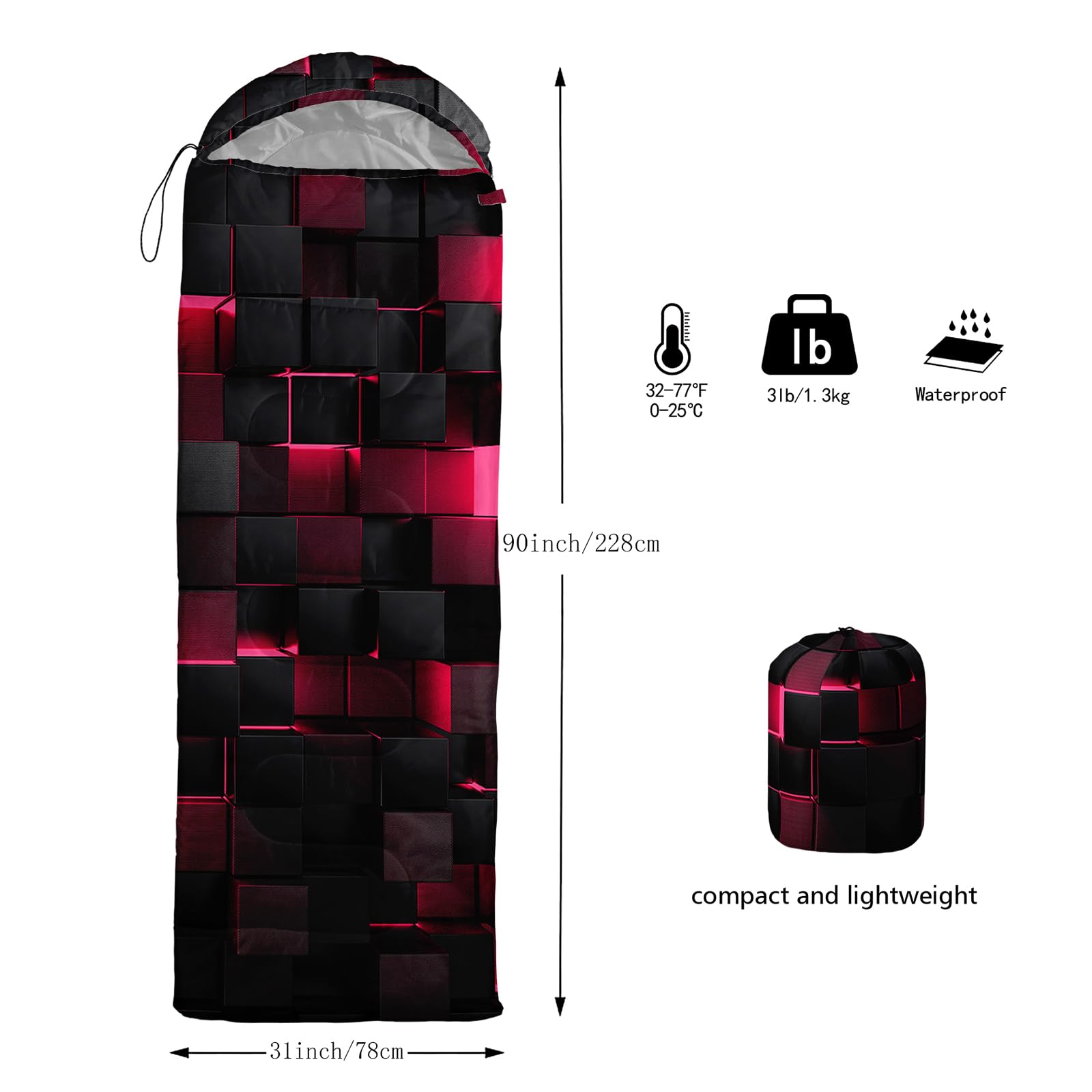 Nttopship sleeping bag foot zipper adjustment for controlled warmth