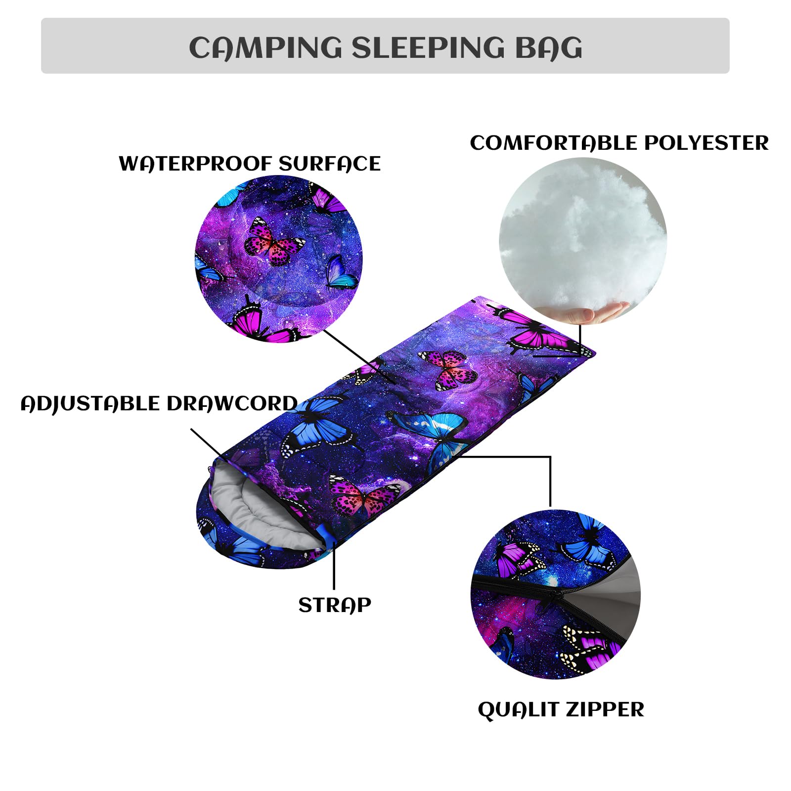 Ntttopship sleeping bag used indoors or outdoors for flexible comfort.