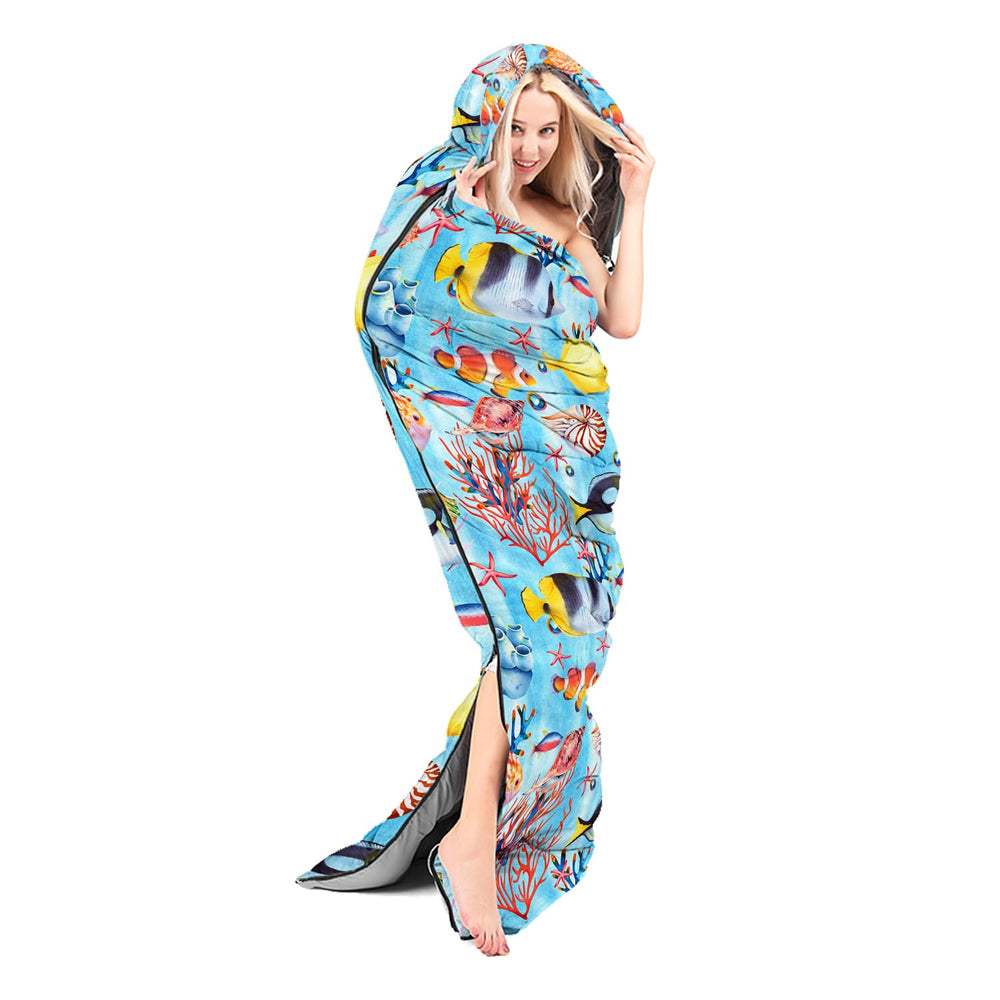NTTOPSHIP Sleeping Bag Interior, soft cotton pongee lining for cozy nights.