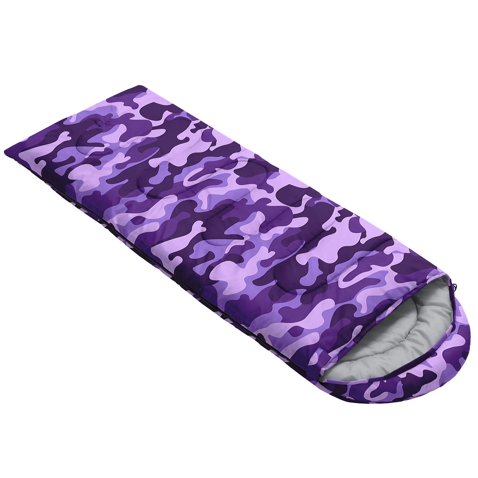 Nttopship sleeping bag suitable for kids and adults at outdoor sites.