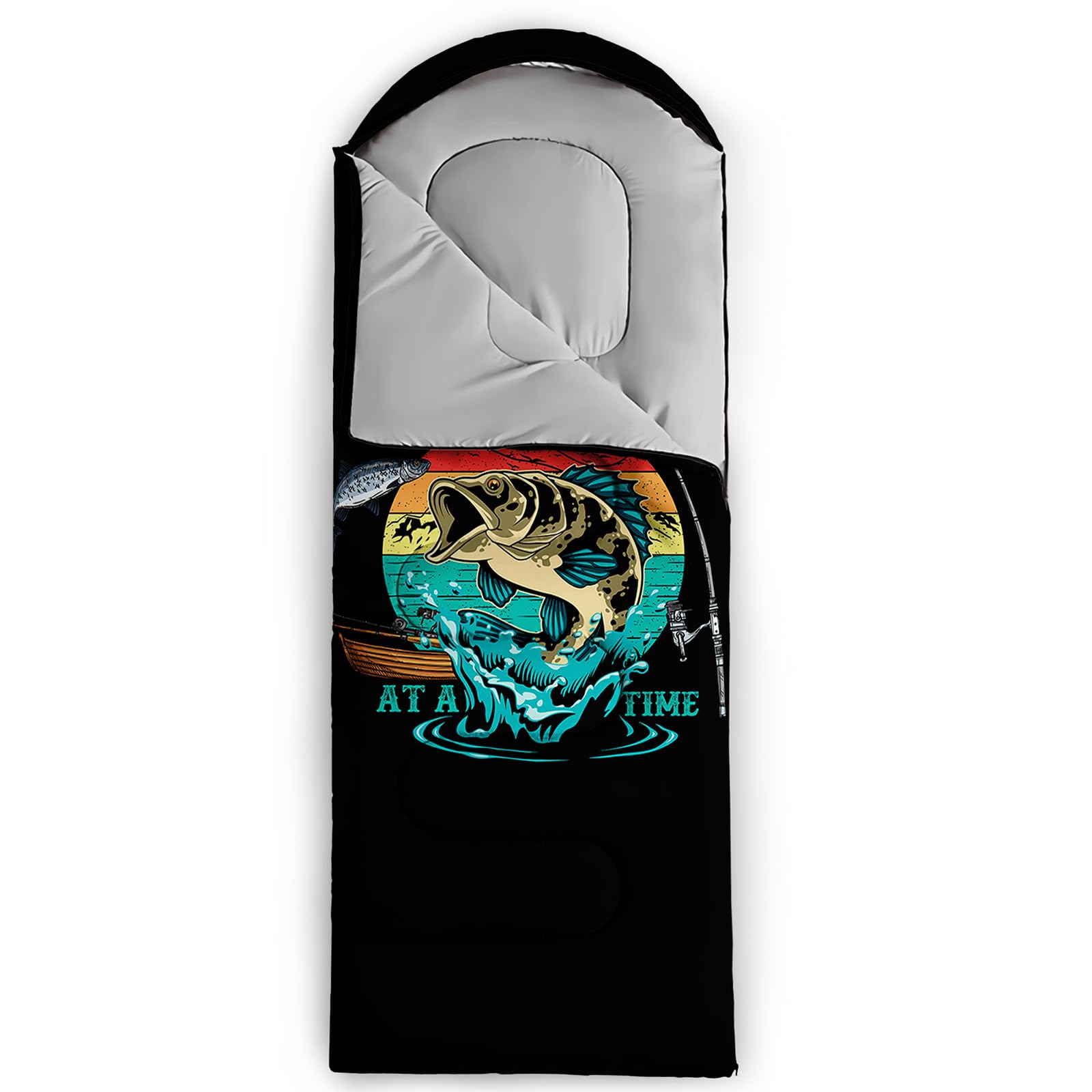 Nttopship sleeping bag suitable for kids and adults for all-season trips.