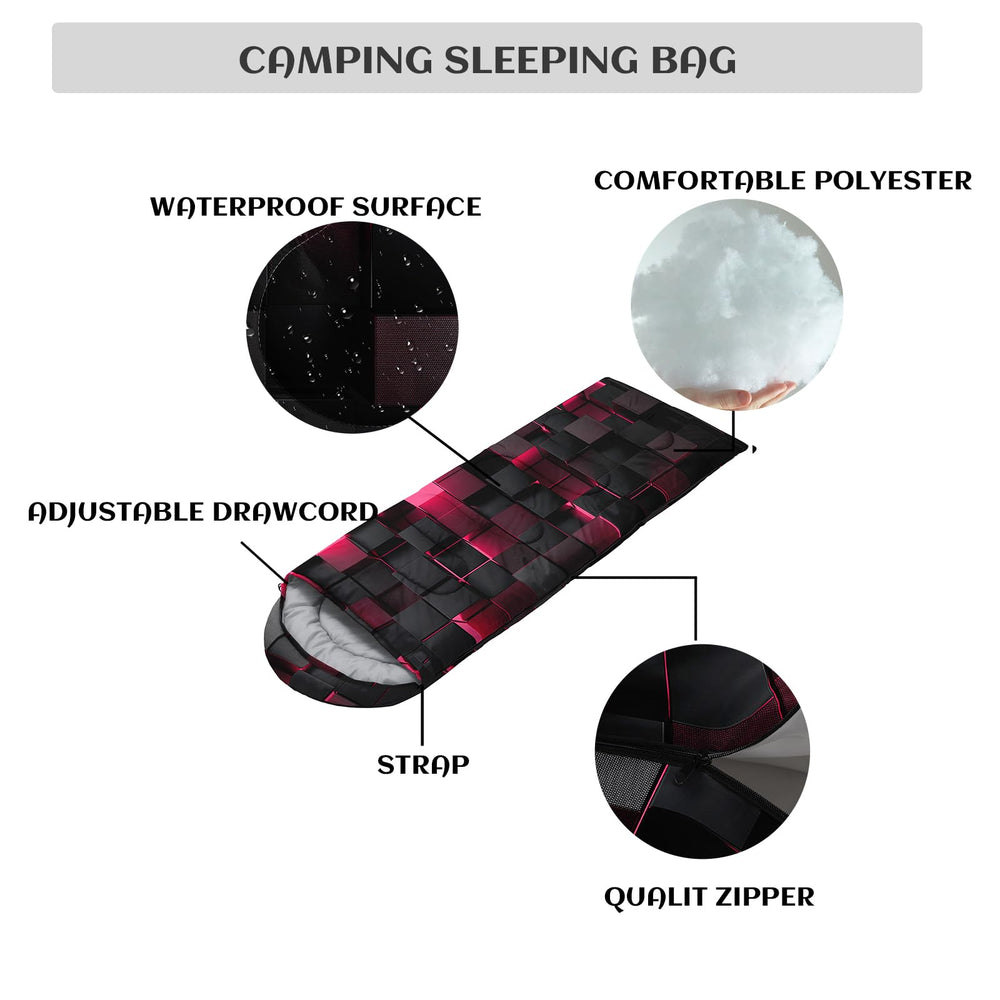 Nttopship sleeping bag microfiber insulation for nighttime warmth