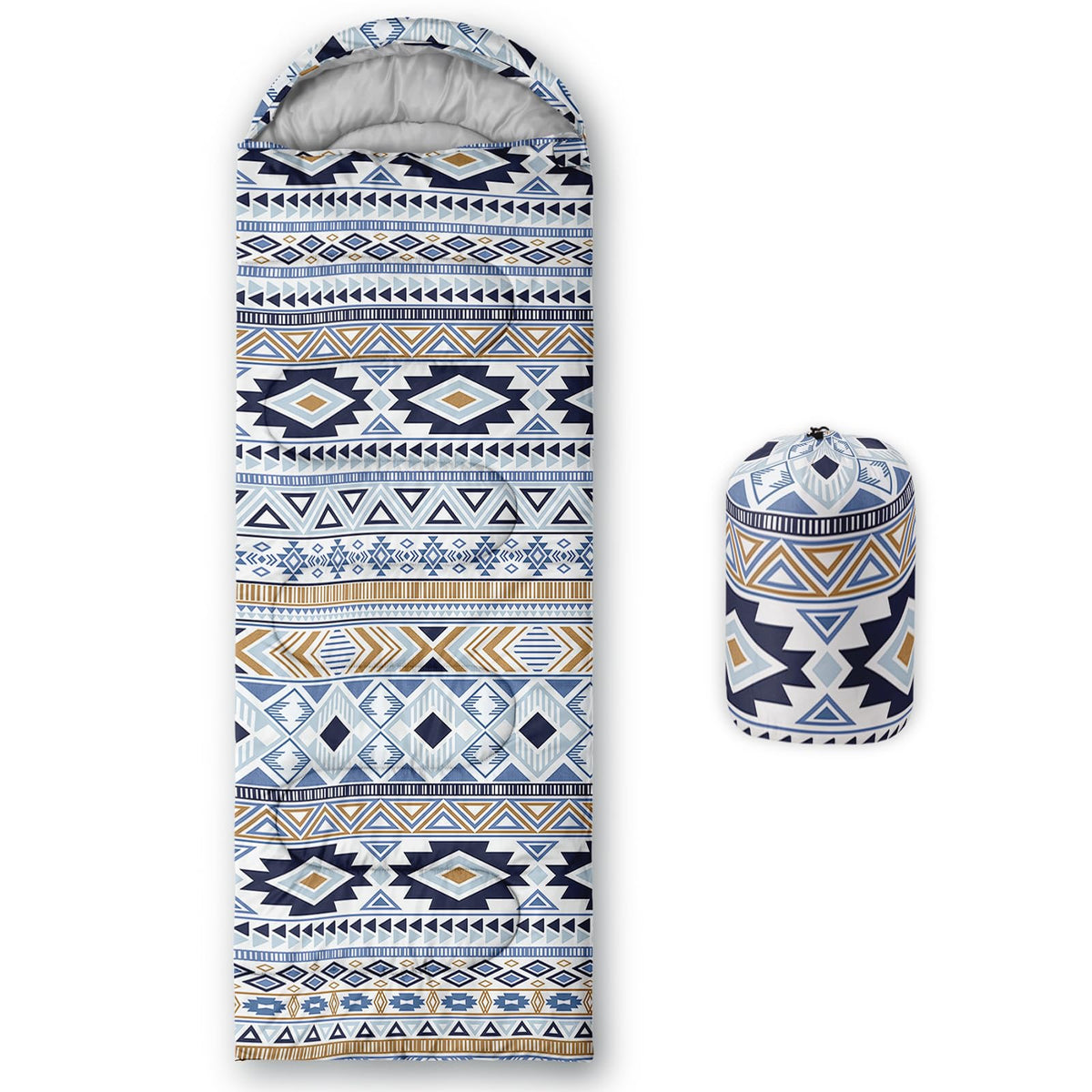 Nttopship sleeping bag packable compact design enhances travel portability.