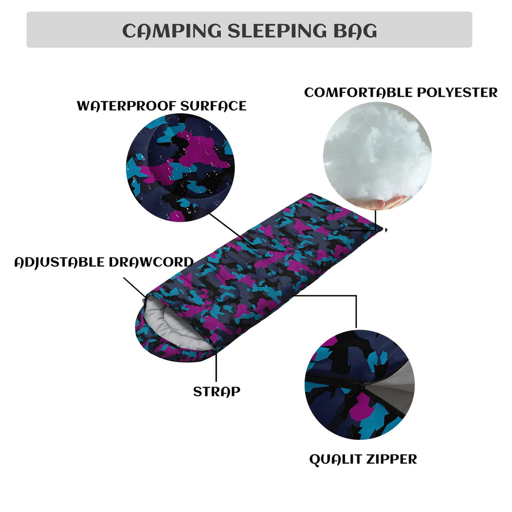 Nttopship sleeping bag waterproof shell shields damp campsite conditions.